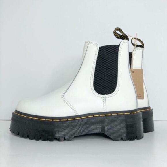 NIB Dr Martens Quad Platform Chelsea Boots Men’s 9 Shoes - Picture 3 of 9